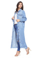 DENIM LONG JACKETS DISTRESSED WASHED Denim Jacket LIGHT S 