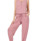 Sleeveless Jogger Jumpsuit Jumpsuit LT ROSE S 