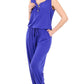 Sleeveless Jogger Jumpsuit Jumpsuit BRIGHT BLUE S 