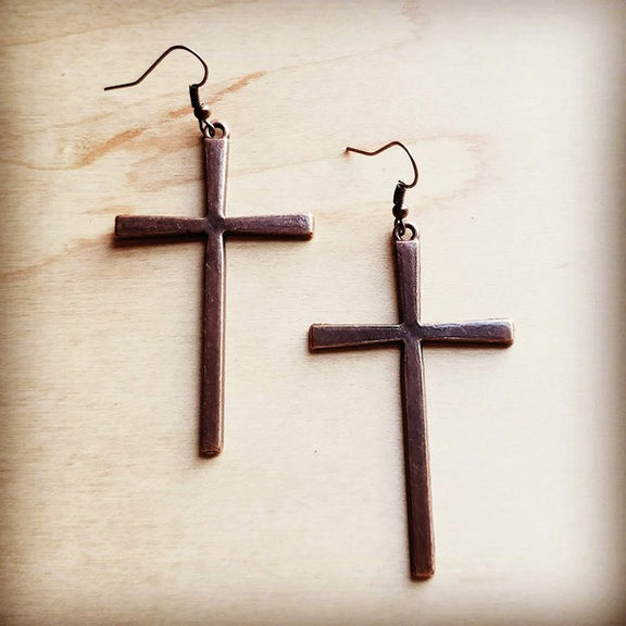 Copper Cross Earrings copper earrings copper 1 