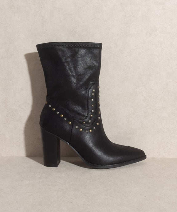 OASIS SOCIETY Paris - Studded Boots High Heel Boot   