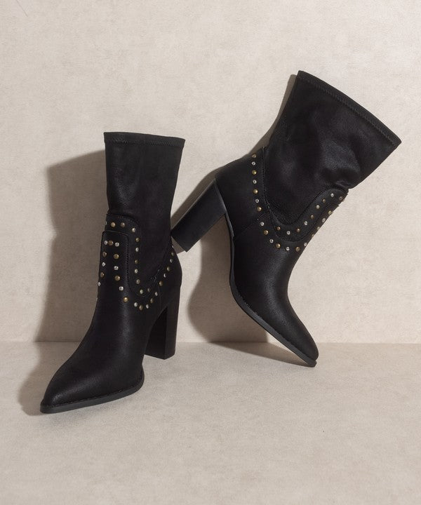 OASIS SOCIETY Paris - Studded Boots High Heel Boot   