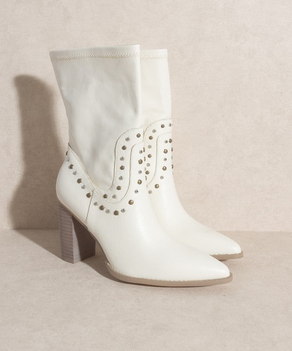 OASIS SOCIETY Paris - Studded Boots High Heel Boot   