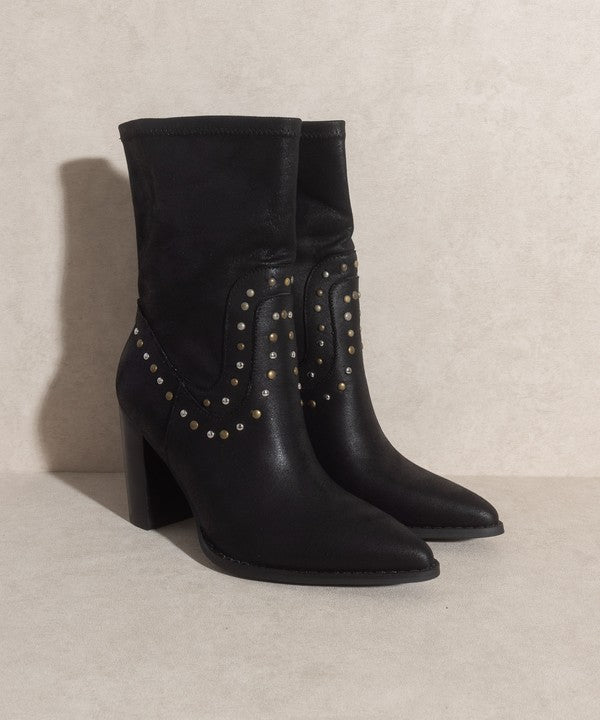 OASIS SOCIETY Paris - Studded Boots High Heel Boot   