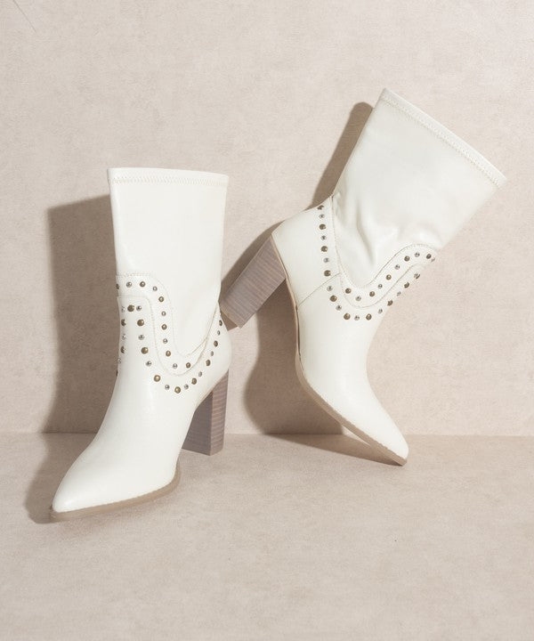 OASIS SOCIETY Paris - Studded Boots High Heel Boot   