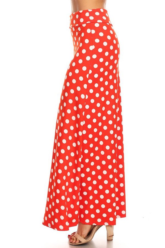 Polka dot maxi length skirt Maxi Skirt   