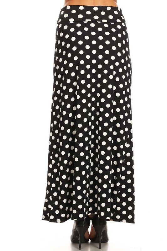 Polka dot maxi length skirt Maxi Skirt   