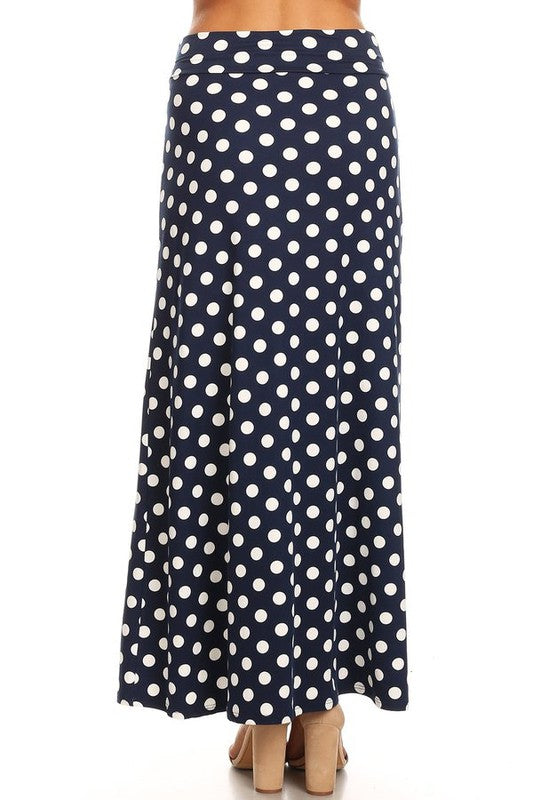 Polka dot maxi length skirt Maxi Skirt   