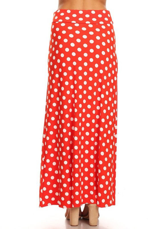 Polka dot maxi length skirt Maxi Skirt   