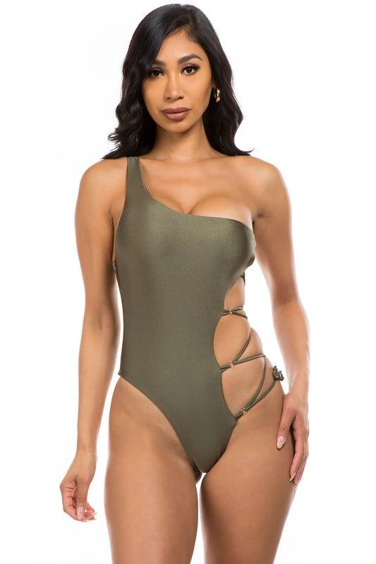 ONE-PIECE SEXY BATHING SUIT  Moss S 