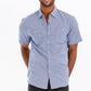 Mens Short Sleeve Button Down Shirt Mens Button Down Shirt OCEAN M 