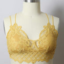 Curvy- Padded Crochet Lace Longline Bralette