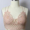 Curvy- Padded Crochet Lace Longline Bralette