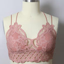 Curvy- Padded Crochet Lace Longline Bralette