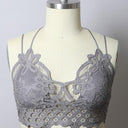 Curvy- Padded Crochet Lace Longline Bralette