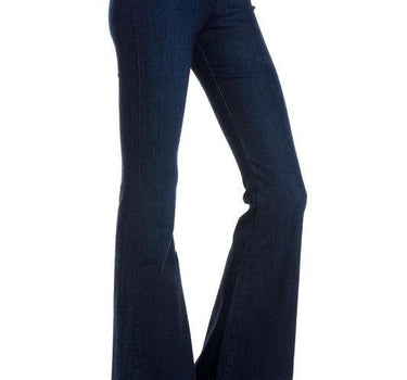 Be Bold Zipper Back Flare Jeans