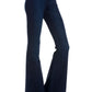 Zipper Back Flare Jeans Flare Leg Jeans   