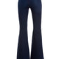 Zipper Back Flare Jeans Flare Leg Jeans   