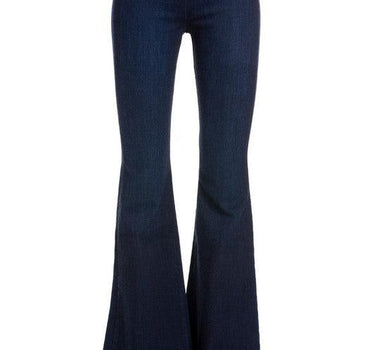 Be Bold Zipper Back Flare Jeans