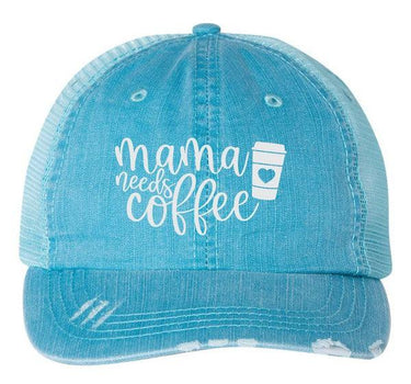 Mama Needs Coffee Embroidered Trucker Hat