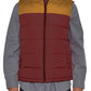 Mens Puff Vest Mens Puffer Vest MUSTARD MAROON 2XL 