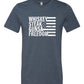 Whiskey Steak Guns & Freedom Tee Mens Graphic T-Shirt Heather Navy 2X 