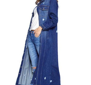 The Ultimate Denim Duster: Blue Age Long Denim Jacket