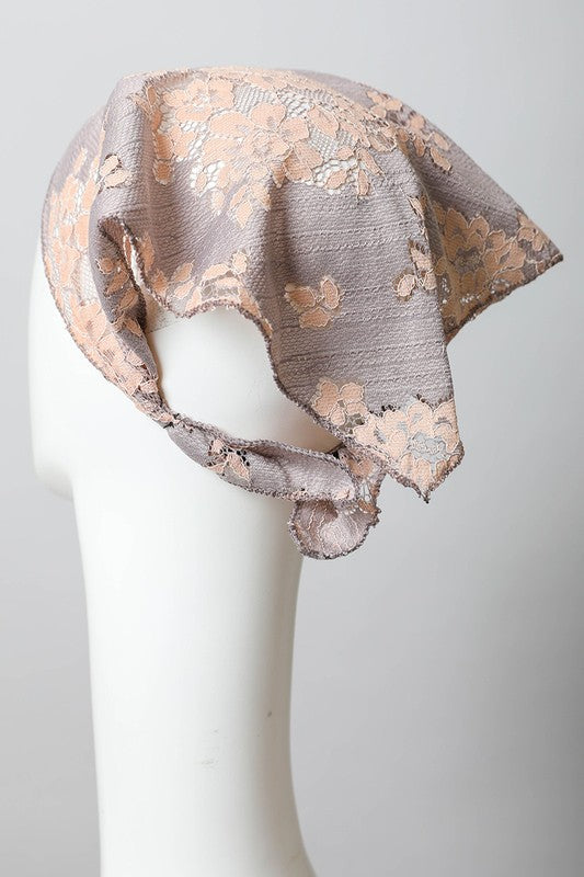 Bohemian Floral Lace Headscarf Headscarf   