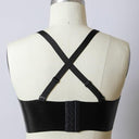 Faux Leather Longline Bralette Plus Size