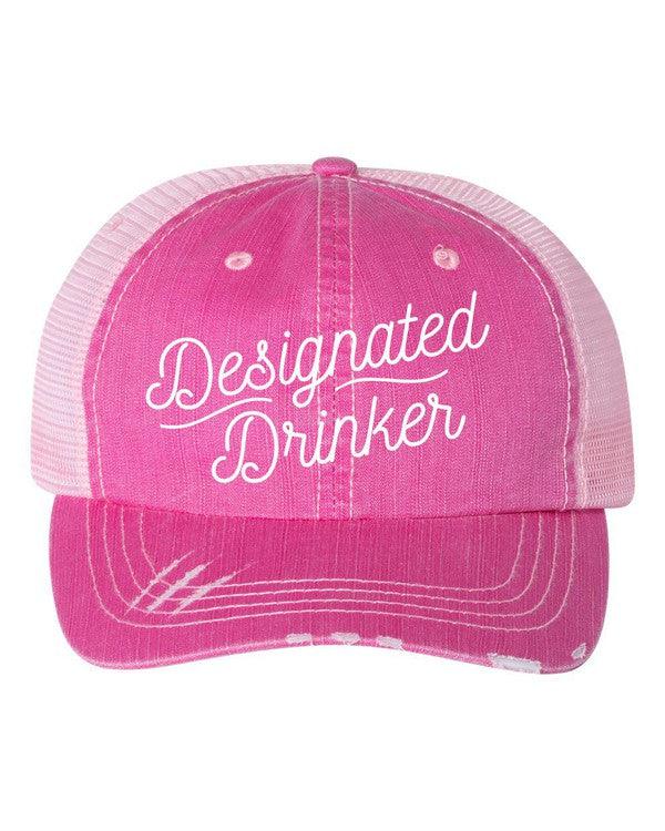 Designated Drinker Embroidered Hat - Three Mad Hatters Mercantile 