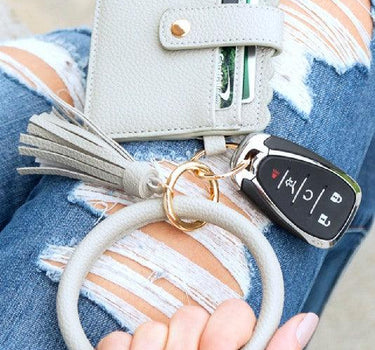 Key Ring ID Wallet Bracelet