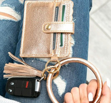 Key Ring ID Wallet Bracelet