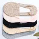 No-Slip Floral Lace Socks