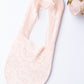 No-Slip Floral Lace Socks No Slip Lace Socks Blush OneSize 