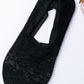 No-Slip Floral Lace Socks No Slip Lace Socks Black OneSize 