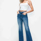 Bytos High Rise Bootcut Jeans with Pockets Womens Jeans