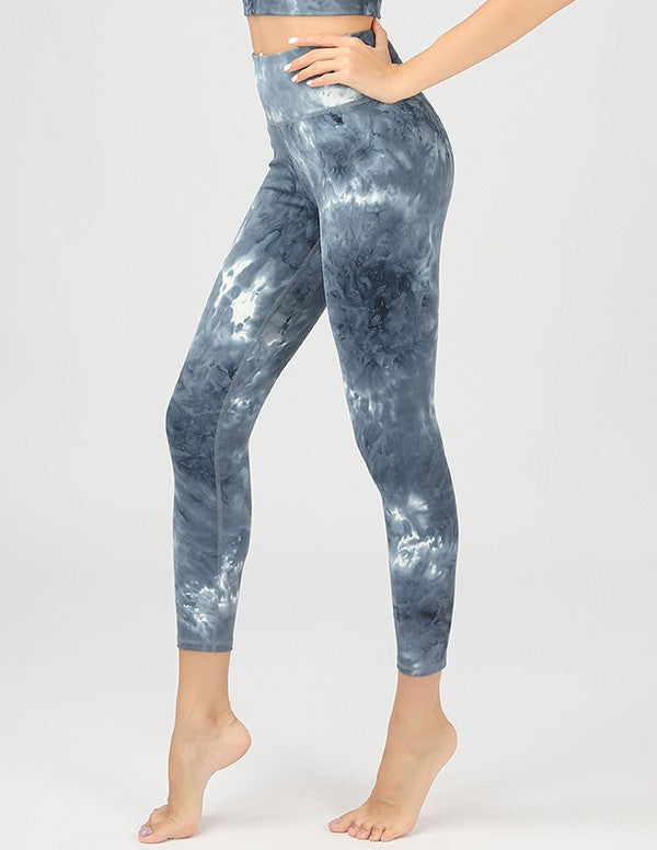 Tie-Dye Seamless High Waisted Leggings Leggings   