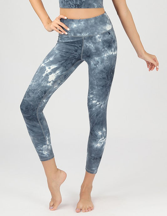 Tie-Dye Seamless High Waisted Leggings Leggings   