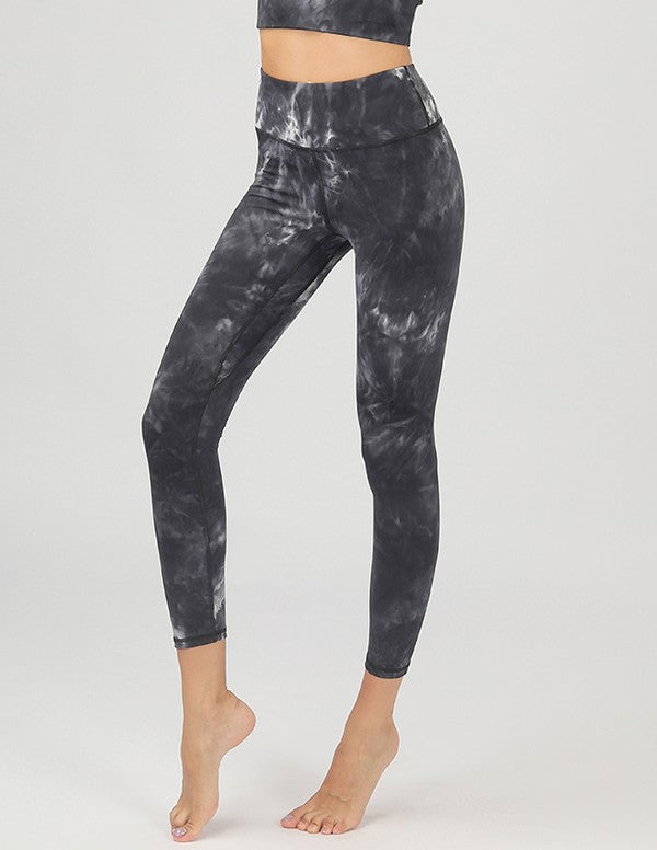 Tie-Dye Seamless High Waisted Leggings Leggings   