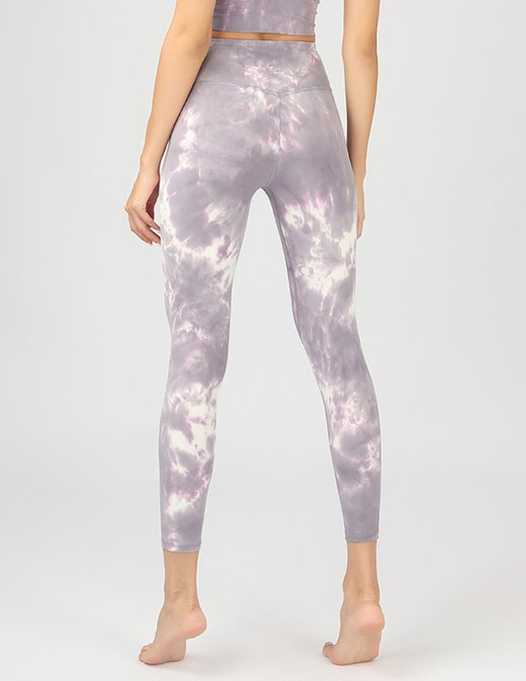 Tie-Dye Seamless High Waisted Leggings Leggings   