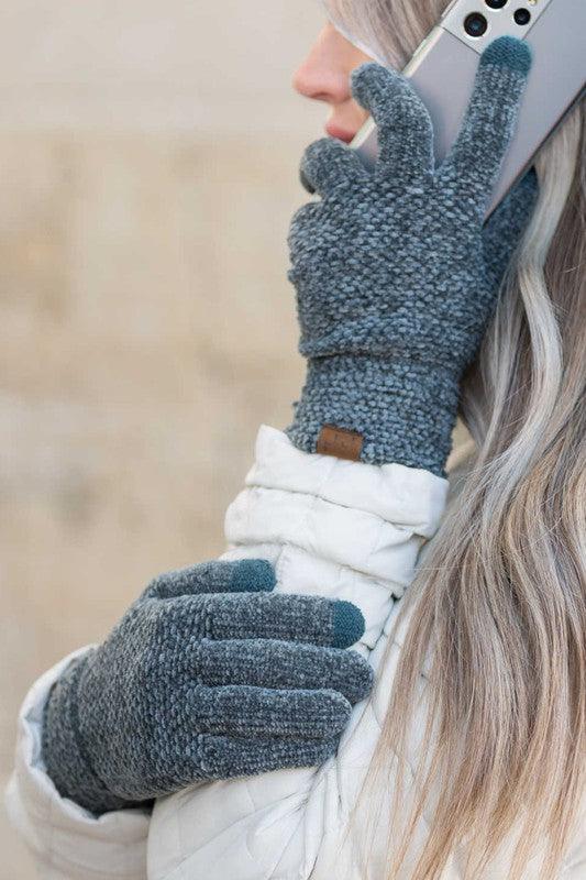 CC Chenille Touch Gloves - Three Mad Hatters Mercantile 