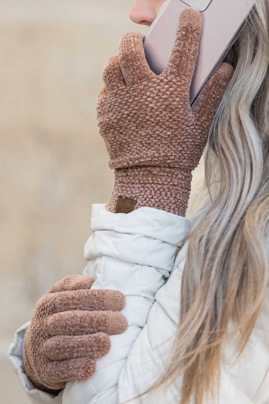 CC Chenille Touch Gloves Gloves Nude OneSize 