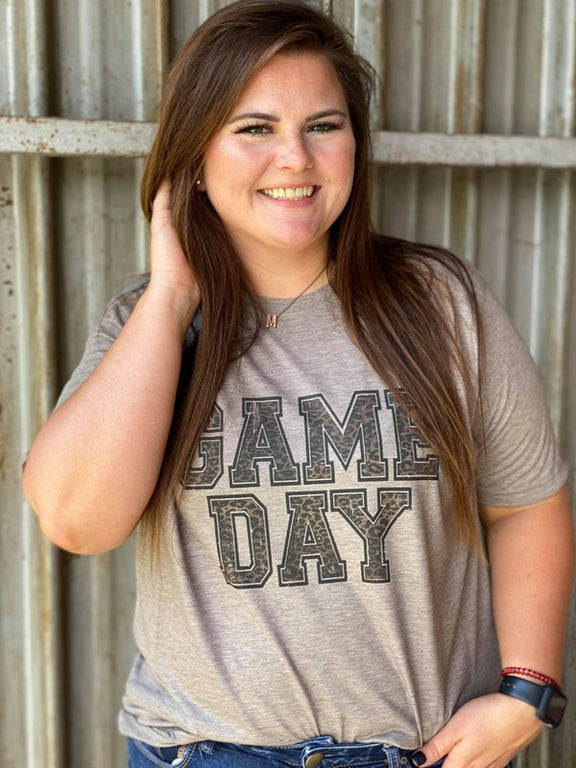 Game Day Leopard Tee Graffic Tee   