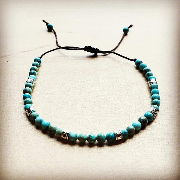 Imperial Jasper Stackable Bracelet w/ ties - Three Mad Hatters Mercantile 