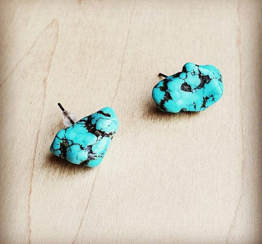 BlueTurquoise Stud Earrings