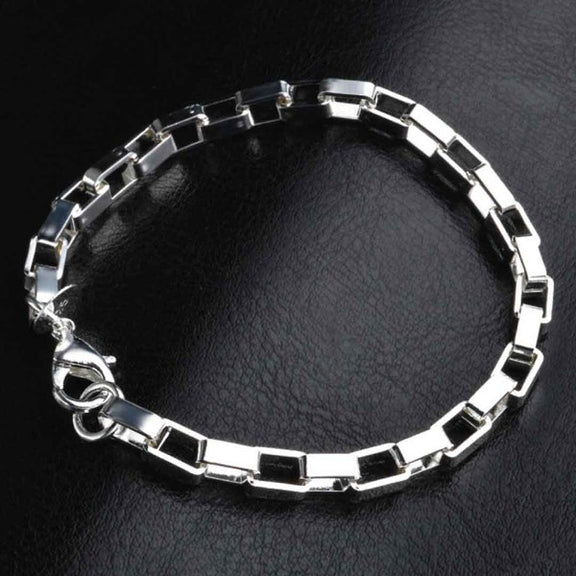 Sterling Silver Linked Bracelet Linked Bracelet Silver OS 