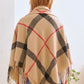 PLAID SQUARE FRINGE SHAWL SCARF Shawl   