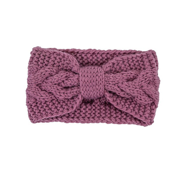 WINTER CROCHET BOW TWISTED HEAD BAND Headbands AMAM Os 