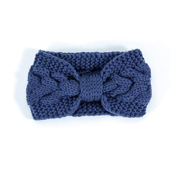 WINTER CROCHET BOW TWISTED HEAD BAND Headbands   