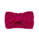 WINTER CROCHET BOW TWISTED HEAD BAND Headbands FUCHSIA/FUFU Os 